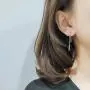 Bar Dangle Earrings With Chain for Women Minimalist 925 Sterling Silver Stud Earrings Bar Dangle Earrings With Chain for Women Minimalist 925 Sterling Silver Stud Earrings