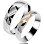 Uloveido Couples Titanium Stainless Steel Wedding Engagement Band Rings Engraved Real Love Y552