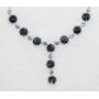Faship Gorgeous Swarovski Crystal Floral Necklace Earrings Set