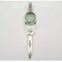 SilverStarJewel Sterling Silver Apatite Goddess Necklace Pendant 5.8 cm Handcrafted Art SilverStarJewel Sterling Silver Apatite Goddess Necklace Pendant 5.8 cm Handcrafted Art