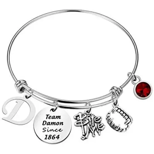 Team Damon/ Stefan/ Salvatore Since 1864 Keychain Vampire Fandom Gift Idea Team Damon/ Stefan/ Salvatore Since 1864 Keychain Vampire Fandom Gift Idea