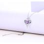 Caperci Classic Sterling Silver Heart Pendant Necklace - Best Christmas Day Necklace for Mom / Wife