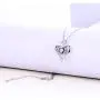 Caperci Classic Sterling Silver Heart Pendant Necklace - Best Christmas Day Necklace for Mom / Wife