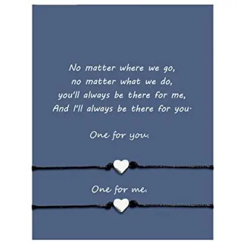 Magnetic Couples Bracelets Adjustable Pinky Promise Distance Matching Bracelets for Best Friends Couple Family Women Mens Teen Girls Graduation Gifts