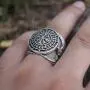 SanLan Vegvisir Ring Triskele Ring Norse Viking Ring Magic Compass Viking Jewel Iceland Runic Compass Futhark Runes Stave Nordic Jewelry SanLan Vegvisir Ring Triskele Ring Norse Viking Ring Magic Compass Viking Jewel Iceland Runic Compass Futhark Runes Stave Nordic Jewelry
