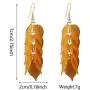 Acrylic Flower Long Drop Earrings For Women jewelry Geometric Handmade big Petal Fashion Earrings Statement earring 3 pairs