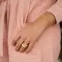 OSIANA Gold PaperClip Radial Link Chain Bracelet for Women 18K Gold Plated Oval Chunky Curb Chain Rolo Link Bracelet Delicate Wide Chain Cuban Link Bracelet Personalized Jewelry Gift for Her