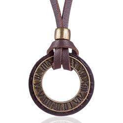 COOSTUFF ANNA Vintage Men Women Jewelry Rome Design Necklaces & Pendants Long Necklace Women Gift Colar Choker (Silver)