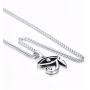 U7 Egyptian Necklace Men Women African Jewelry Stainless Steel Vintage Pharaoh/Ankh Cross Anubis/Eye of Horus Pendant Necklaces with 22 Inch Rope Chain
