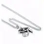 U7 Egyptian Necklace Men Women African Jewelry Stainless Steel Vintage Pharaoh/Ankh Cross Anubis/Eye of Horus Pendant Necklaces with 22 Inch Rope Chain