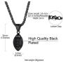 Richsteel Mens Womens Football/Basketball/Soccer/Fitness Dumbbell/Gloves Necklace 22 Chain Stainless Steel Hip Hop Jewelry Sports Fan Gift Customizable Service