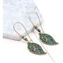 Minagoo Boho Dangle Earrings for Women Flower Bohemian Drop Jewelry