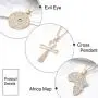 Relbcy Boho Crystal Layered Necklace Gold African Map Necklaces Evil Eye Necklace Jewelry Accessories for Women and Girls (Gold3) Relbcy Boho Crystal Layered Necklace Gold African Map Necklaces Evil Eye Necklace Jewelry Accessories for Women and Girls (Gold3)