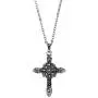 Palm Beach Jewelry Silver Tone Antiqued Round Genuine Black Marcasite Cross Antiqued Pendant (23mm) with 18 inch Chain Palm Beach Jewelry Silver Tone Antiqued Round Genuine Black Marcasite Cross Antiqued Pendant (23mm) with 18 inch Chain