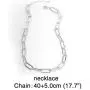 N/Q 18K Gold Silver Plated Chunky Chain Choker Necklace Bracelet for Women Girls Punk Geometric Oval Link Paperclip Punk Jewelry Set N/Q 18K Gold Silver Plated Chunky Chain Choker Necklace Bracelet for Women Girls Punk Geometric Oval Link Paperclip Punk Jewelry Set