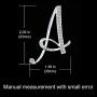 FERVENT LOVE A-Z 26 Letters Brooch Pins Unisex, Silver Plated Initial Broaches Pins, Clear Rhinestones Brooch, Fashion Jewelry for Women/Girls