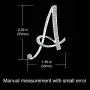 FERVENT LOVE A-Z 26 Letters Brooch Pins Unisex, Silver Plated Initial Broaches Pins, Clear Rhinestones Brooch, Fashion Jewelry for Women/Girls