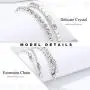 Jeweky Layered Choker Necklace Sparkly Crystal Gorgeous Silver Necklaces Chain Jewelry for Women and Girls Jeweky Layered Choker Necklace Sparkly Crystal Gorgeous Silver Necklaces Chain Jewelry for Women and Girls