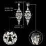 EVER FAITH Austrian Crystal Simulated Pearl Wedding Chandelier Dangle Earrings Clear EVER FAITH Austrian Crystal Simulated Pearl Wedding Chandelier Dangle Earrings Clear