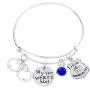 Police Jewelry, My Hero Wears Blue Charm Bracelet - Gift for Wife, Girlfriend, Mom or Daughter Police Jewelry, My Hero Wears Blue Charm Bracelet - Gift for Wife, Girlfriend, Mom or Daughter