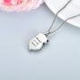 Sterling Silver Heart Urn Necklace for Ashes Cremation Keepsake Pendant Necklace for Women