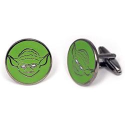 SharedImagination Yoda Cufflinks, Star Wars Tie Clip, Jedi Tie Tack Jewelry, Darth Vader Cuff Links, Kylo Stormtrooper Death Star Gift, Star Wars C3PO Lightsaber Wedding Party Groomsman Gifts