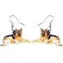 DUOWEI Acrylic Adult German Shepherd Dog Earrings Dangle Drop Jewelry Charms Gifts for Women Teen Girls Kids DUOWEI Acrylic Adult German Shepherd Dog Earrings Dangle Drop Jewelry Charms Gifts for Women Teen Girls Kids