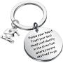 FUSTMW Graduation Keychain Gifts 2020 Graduate Gifts College High School Inspirational Graduation Gifts for Him Her Head Confidently in The Direction Where You are Destined to Go