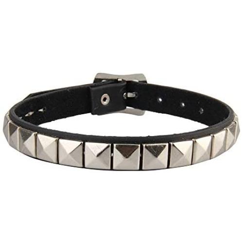 Jeilwiy Punk Rock Gothic Black Rivet Leather Spiked Necklace Neckband Choker Adjustable Girls Mom Gifts