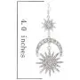 HSWE Statement Rhinestone Drop Earrings for Women Star Moon Burst Crystal Dangle Earrings wedding Party Jewelry HSWE Statement Rhinestone Drop Earrings for Women Star Moon Burst Crystal Dangle Earrings wedding Party Jewelry