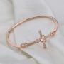 WUSUANED Goddaughter Gift Infinity Love Heart Cross Bracelet Christian Jewelry First Communion Gift