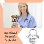 Eigso Vet Tech Gift She Believed She Could So She Did Veterinarian Keychain Veterinarian Graduation Gift Appreciation Gift(she Believe Vet KR) Eigso Vet Tech Gift She Believed She Could So She Did Veterinarian Keychain Veterinarian Graduation Gift Appreciation Gift(she Believe Vet KR)