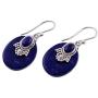 NOVICA Lapis Lazuli .925 Sterling Silver Dangle Earrings, Constellations