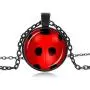 Black Miraculous Ladybug Necklace, Miraculous Ladybug Chain Necklace Glass Necklaces&Pendants Jewelry