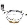 Olbye Multi Layer Circle Bracelet Karma Hand Chain With Black Hemp Body Jewelry for Women and Girls