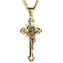 HZMAN Religion Stainless Steel Saint St St. Benedict Crucifix Cross Pendants Necklace INRI