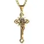 HZMAN Religion Stainless Steel Saint St St. Benedict Crucifix Cross Pendants Necklace INRI HZMAN Religion Stainless Steel Saint St St. Benedict Crucifix Cross Pendants Necklace INRI