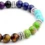 JOVIVI 7 Chakras Bracelet Reiki Healing Balancing Round Beads JOVIVI 7 Chakras Bracelet Reiki Healing Balancing Round Beads