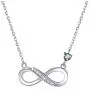Cubic Zirconia 925 Sterling Silver Infinity Necklace or Earrings Forever Love Heart Jewelry Valentines Gift (Necklace) Cubic Zirconia 925 Sterling Silver Infinity Necklace or Earrings Forever Love Heart Jewelry Valentines Gift (Necklace)