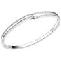 Lavencious Hinged Bangle Bracelet AAA Cubic Zirconia 7'' for Women