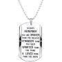 Elegant Chef Inspirational Jewelry Necklace Gift for Men Women- Always Remember You are Braver Stronger Smarter