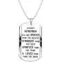 Elegant Chef Inspirational Jewelry Necklace Gift for Men Women- Always Remember You are Braver Stronger Smarter