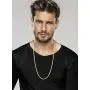Miabella 18K Gold Over Sterling Silver Italian Solid 3.5mm Flexible Flat Herringbone Chain Necklace for Women Men 16, 18, 20, 22, 24, 26, 30 Inch Made in Italy