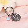 WSNANG Ohana Keychain Stitch Gift My Patronus is a Stitch Keychain Hibiscus Flower Jewelry for Family Friends