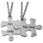 omodofo Jigsaw Puzzle Piece Keychains Set of 2 Gay Boyfriend Couples Jewelry LGBT Lesbian Girlfriend Anniversary Valentines Day Wedding Gifts