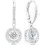 SWAROVSKI Womens Sparkling Dance Round Jewelry Collection, Rhodium Finish, Blue Crystals, Clear Crystals SWAROVSKI Womens Sparkling Dance Round Jewelry Collection, Rhodium Finish, Blue Crystals, Clear Crystals