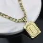 Joycuff Gold Square Initial Necklaces for Women Men Teen Girls Boys Husband Dad Mom Daughter Personalized Name 26 Alphabets Stainless Steel Figaro Chain Vintage Medallion Pendant Necklace Joycuff Gold Square Initial Necklaces for Women Men Teen Girls Boys Husband Dad Mom Daughter Personalized Name 26 Alphabets Stainless Steel Figaro Chain Vintage Medallion Pendant Necklace