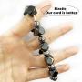 Genuine Hematite Bracelet for Men and Women, Magnetic Therapy Bracelet Absorbs Negative Engergy, Bead Strand Stones Healing Bracelet