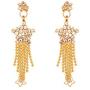 Efulgenz Indian Style Bollywood Fashion Wedding Bridal Choker Collar Necklace Dangle Drop Earrings Jewelry Set