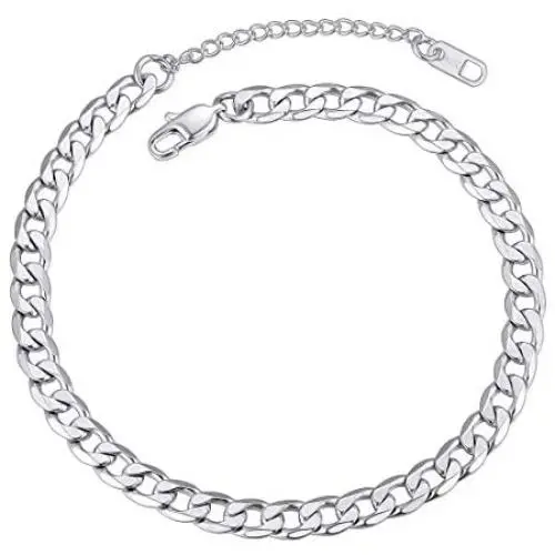 ChainsPro Resizable Anklet Chain for Women Men, Figaro/Wheat/Twist Rope/Cuban Foot Bracelet-Strong with Good Clasp-18K Gold Plated(Send Gift Box) ChainsPro Resizable Anklet Chain for Women Men, Figaro/Wheat/Twist Rope/Cuban Foot Bracelet-Strong with Good Clasp-18K Gold Plated(Send Gift Box)